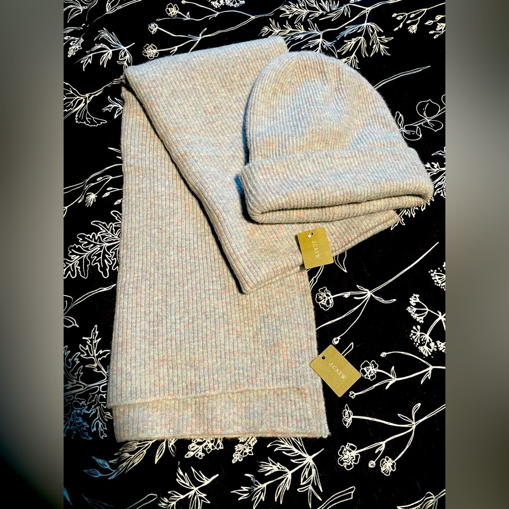 J Crew Beanie and Scarf Set